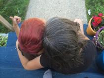 I stopped dying my hair just as Herself started dying hers. 